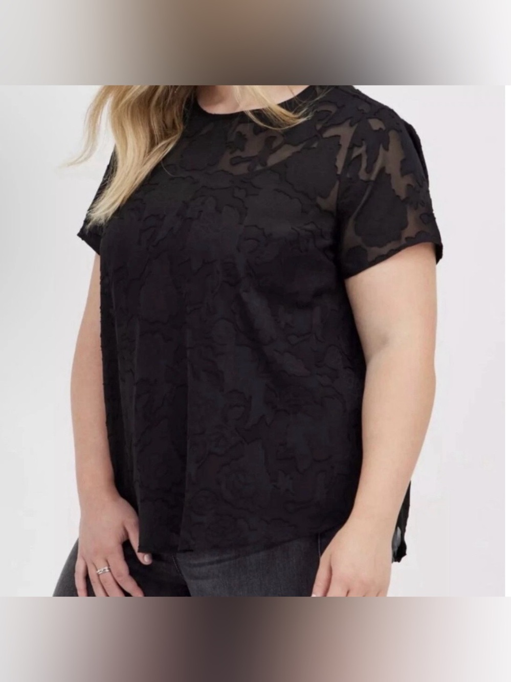 Torrid Abbey Textured Floral Blouse Size 5X